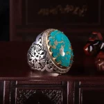 انگشتر فیروزه شجری مردانه کد 246