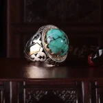 انگشتر فیروزه شجری مردانه کد 248