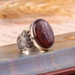 انگشتر عقیق مردانه کد 255