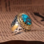 انگشتر فیروزه شجری مردانه