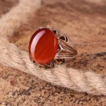 انگشتر عقیق یمن مردانه کد 273