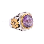 انگشتر آمیتیست مردانه کد 280