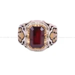 انگشتر یاقوت سرخ مردانه کد 285