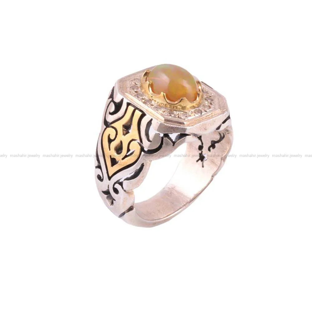 انگشتر اوپال مردانه