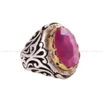 انگشتر ياقوت سرخ مردانه کد 306