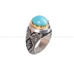 انگشتر فيروزه عجمي مردانه کد 313