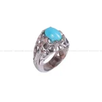 انگشتر فيروزه عجمی مردانه کد 319