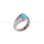 انگشتر فيروزه عجمی مردانه کد 322