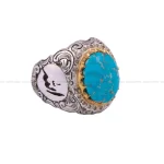 انگشتر فيروزه شجری مردانه کد 328