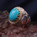 انگشتر فيروزه شجری مردانه