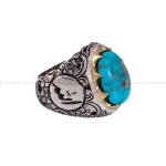 انگشتر فيروزه شجری مردانه کد 332