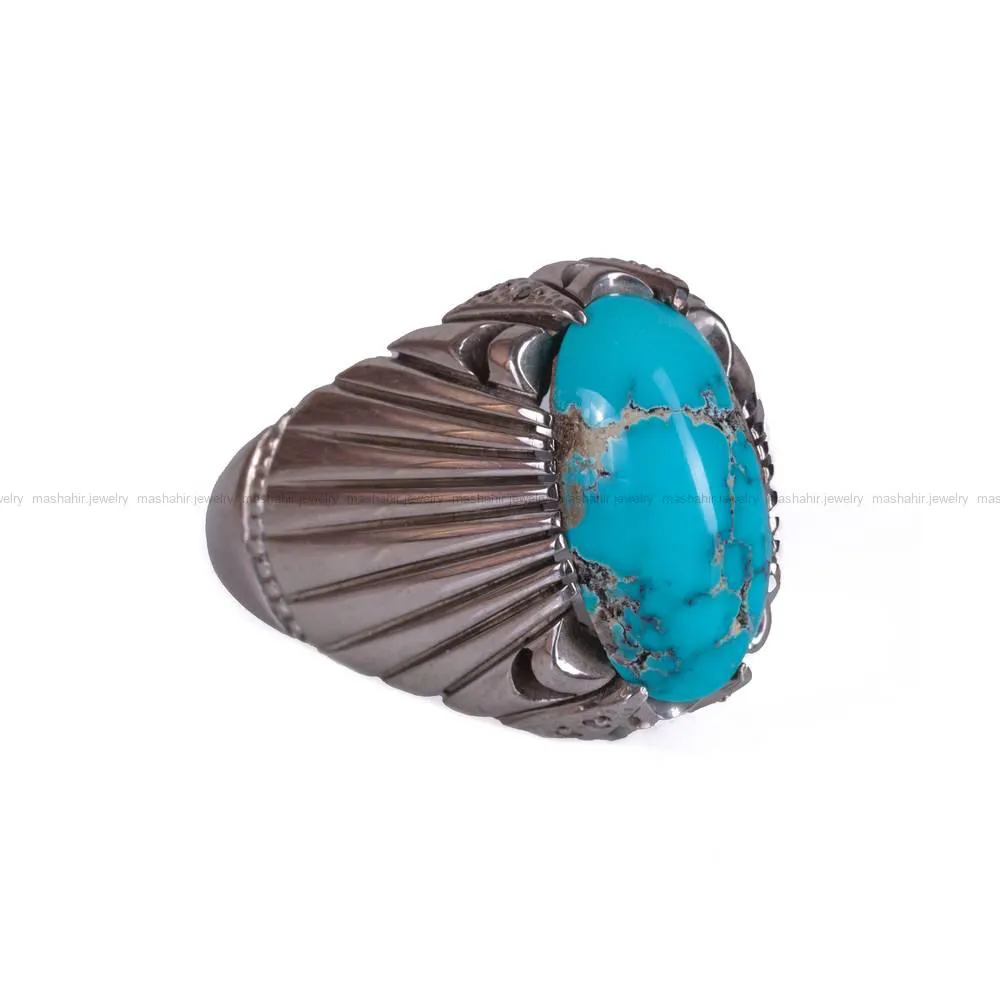 انگشتر فيروزه شجری مردانه