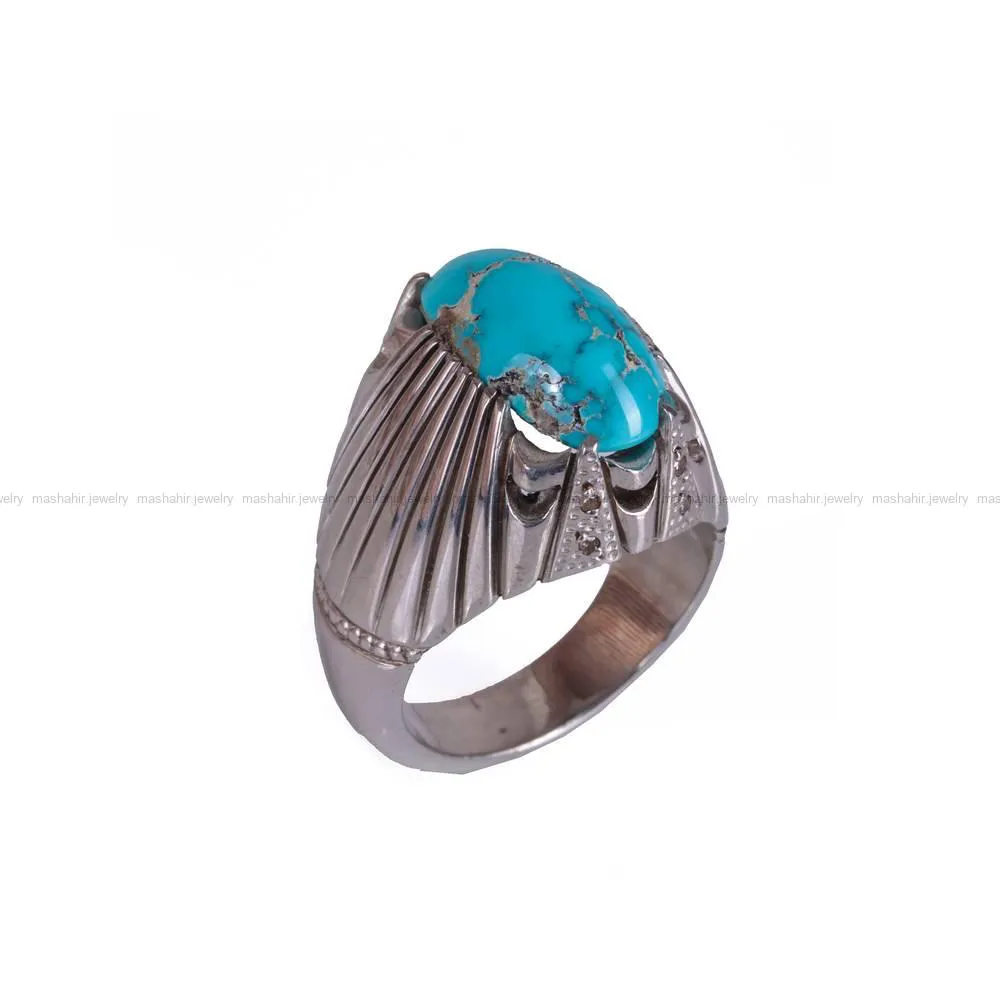 انگشتر فيروزه شجری مردانه