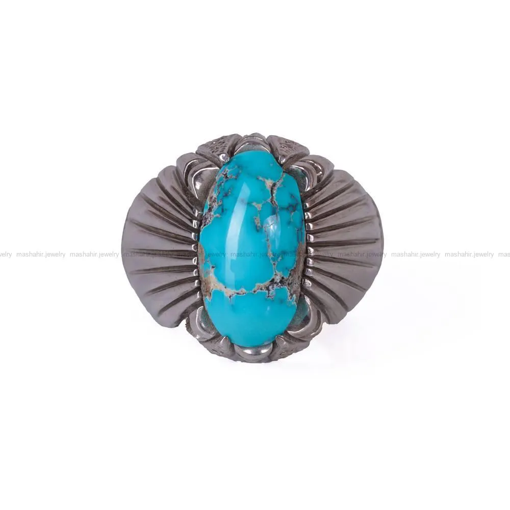 انگشتر فيروزه شجری مردانه