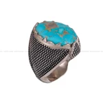 انگشتر فیروزه شجری مردانه کد 361