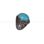 انگشتر فيروزه عجمی مردانه کد 728