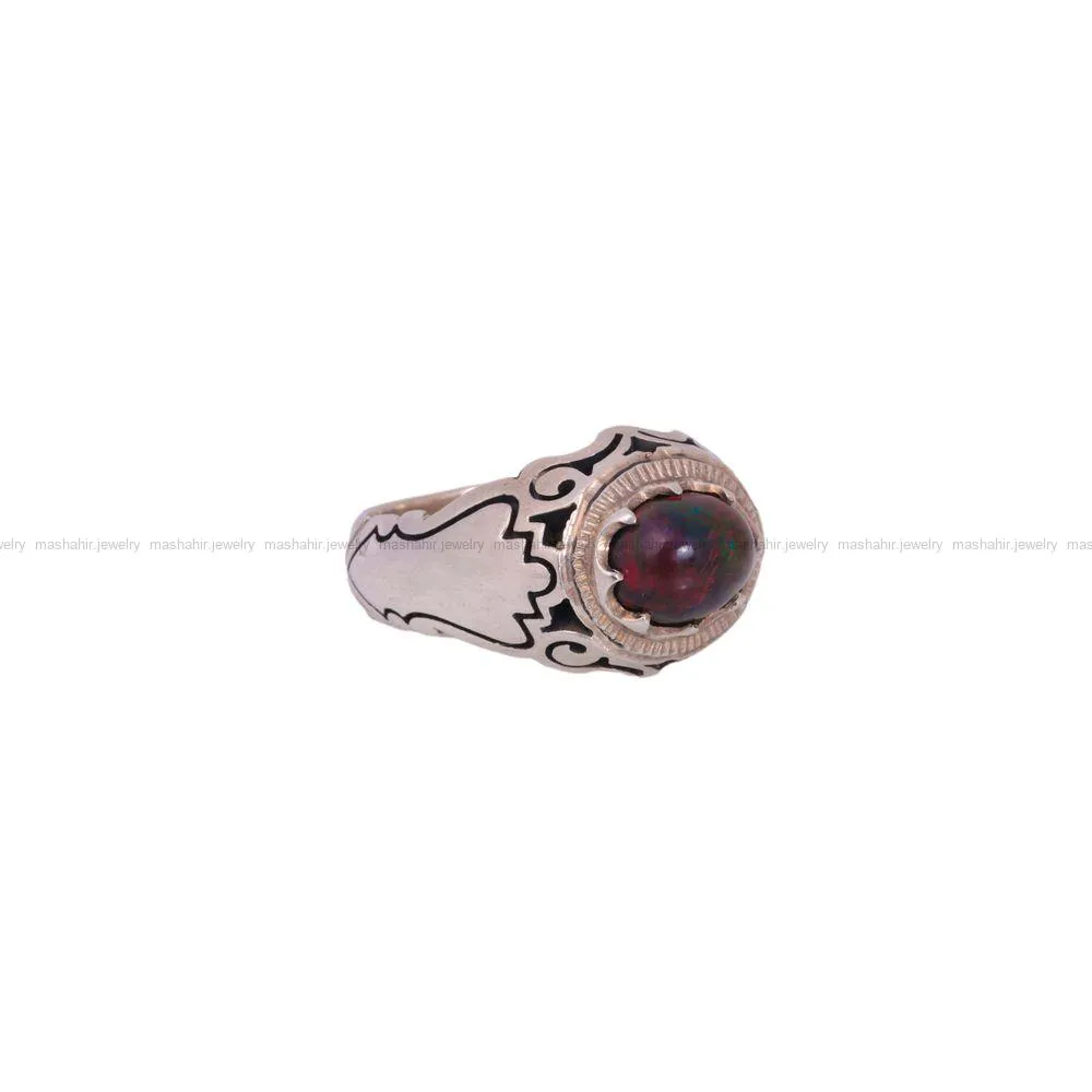 انگشتر اوپال مردانه کد 1162