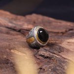 انگشتر عقيق يمن مردانه کد 154