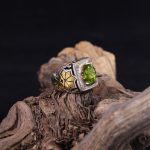 انگشتر زبرجد مردانه کد 160