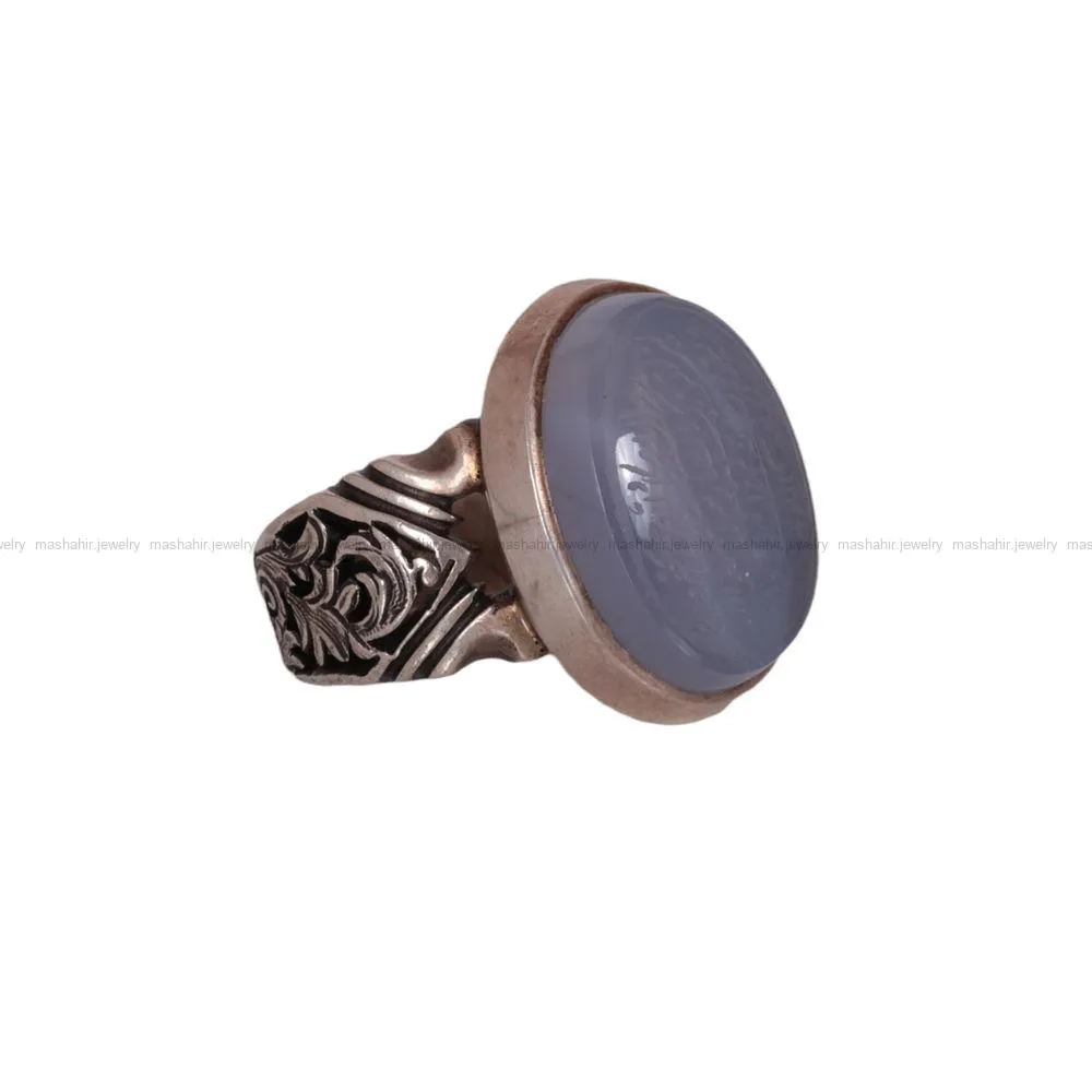 انگشتر عقیق سوسنی مردانه کد 768