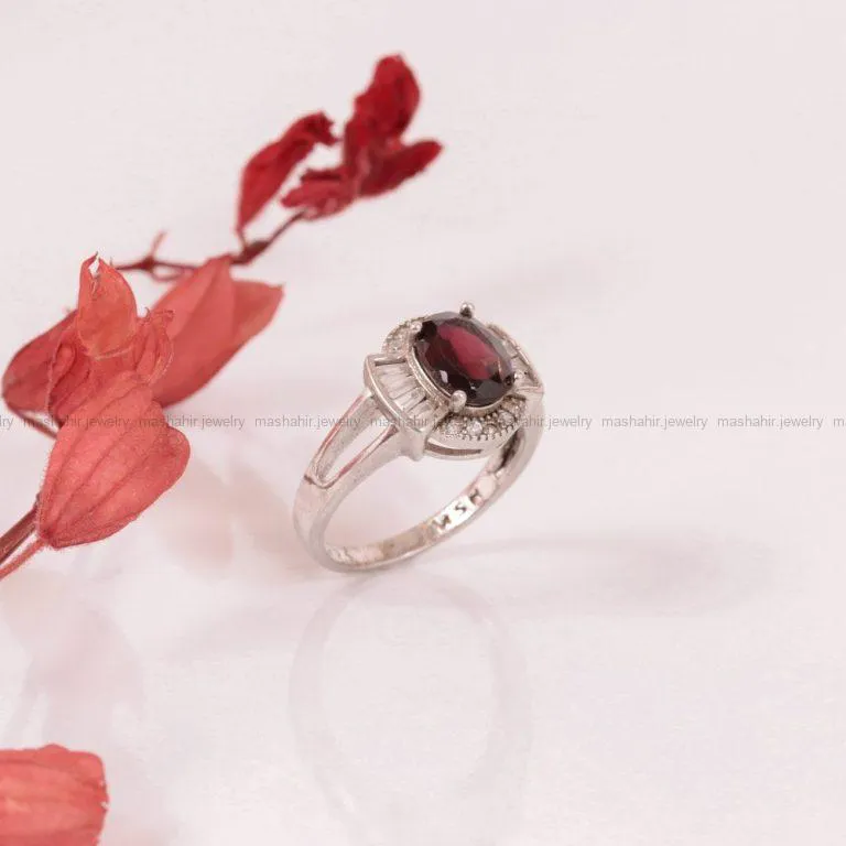 انگشتر یاقوت سرخ زنانه کد2008