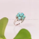 انگشتر فیروزه شجری زنانه کد 2014