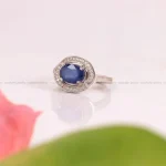 انگشتر یاقوت کبود زنانه کد 2015