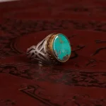 انگشتر فيروزه شجری مردانه کد 2021