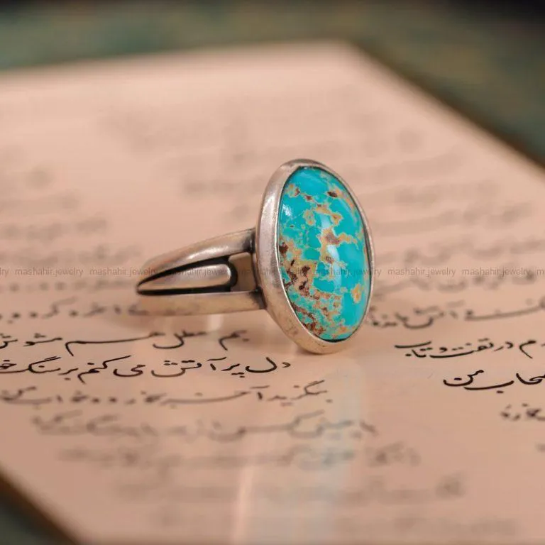 انگشتر فیروزه شجری مردانه حراجی 2027