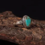 انگشتر فيروزه شجری مردانه کد 2050