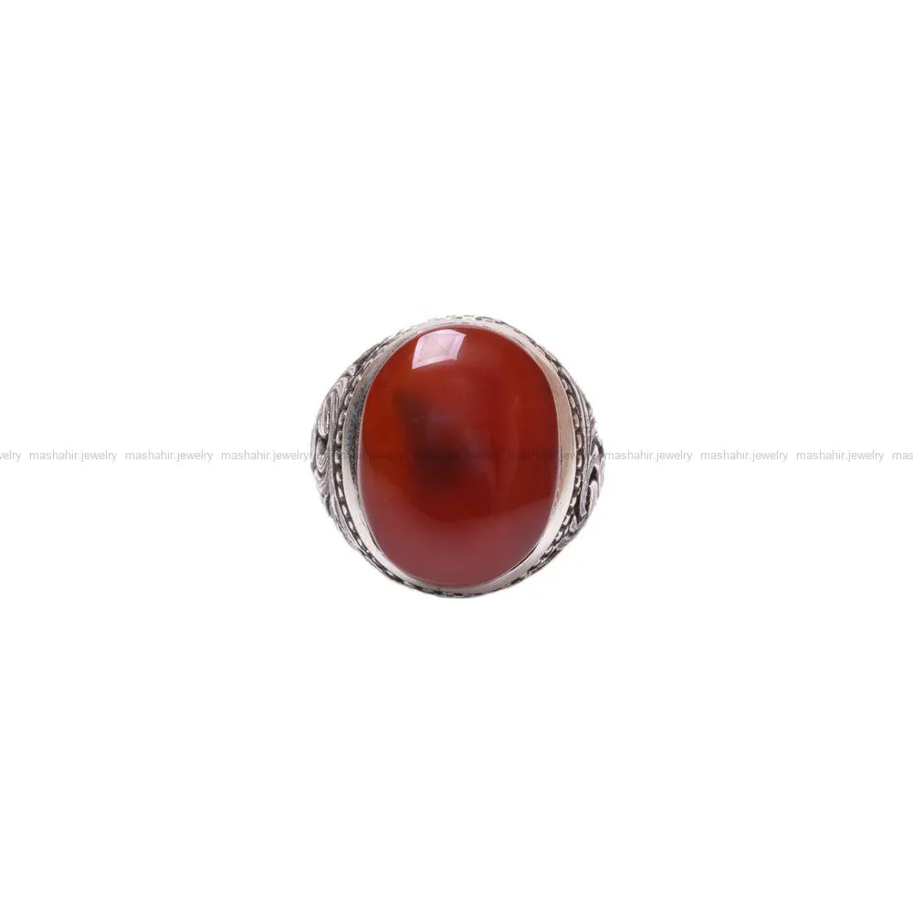 انگشتر عقیق مردانه کد 945