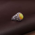 انگشتر اوپال مردانه کد 296