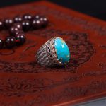 انگشتر فيروزه شجری مردانه کد 341