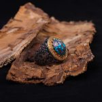 انگشتر فيروزه شجري مردانه کد 345