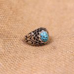 انگشتر فيروزه شجري مردانه کد 348