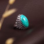 انگشتر فيروزه شجری مردانه کد 351