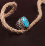 انگشتر فيروزه شجري مردانه کد 363