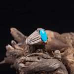 انگشتر فیروزه عجمی مردانه کد 478