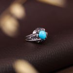 انگشتر فيروزه عجمی مردانه کد 512