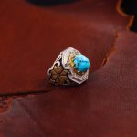 انگشتر فیروزه شجری مردانه کد 80