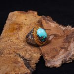 انگشتر فيروزه شجري مردانه کد 93