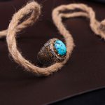 انگشتر فيروزه شجري مردانه کد 97