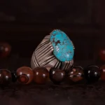 انگشتر فيروزه شجری مردانه کد 1032