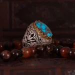 انگشتر فيروزه شجری مردانه کد 1034