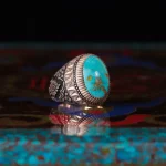 انگشتر فيروزه شجری مردانه کد 1070