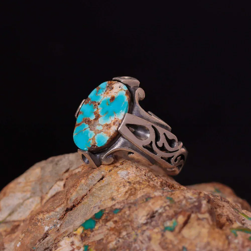 انگشتر فیروزه شجری مردانه کد 1111