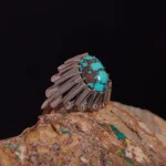 انگشتر فیروزه شجری مردانه کد 1113