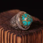 انگشتر فیروزه شجری مردانه کد 1122