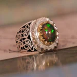 انگشتر اوپال مردانه کد 1156