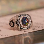 انگشتر اوپال مردانه کد 1159